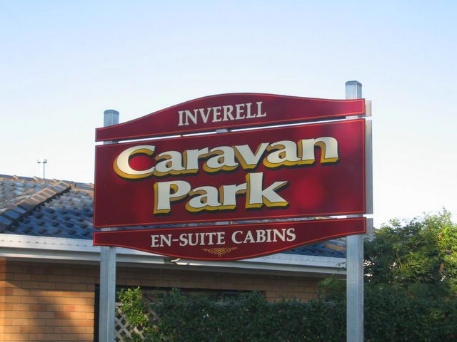 Inverell Caravan Park - Inverell: Inverell Caravan Park welcome sign