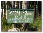 Blacksmiths Inn Stay and Rest - Johns River: Espresso Coffee and Pies all day