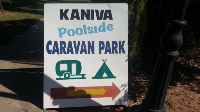 Kaniva Poolside Caravan Park - Kaniva: Welcome sign. 