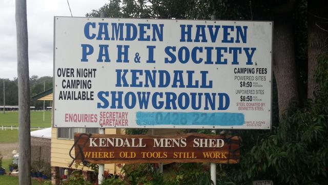 Kendall Showgrounds - Kendall: Showground welcome sign