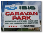Ibis Caravan Park - Kerang: Ibis Caravan Park welcome sign