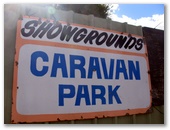 Kingaroy Showgrounds Caravan Park - Kingaroy: Welcome sign