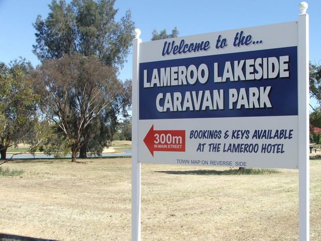 Lameroo Lakeside Caravan Park - Lameroo: Lameroo Lakeside Caravan Park welcome sign