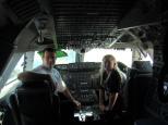 Longreach Caravan Park - Longreach: The cockpit of the 747