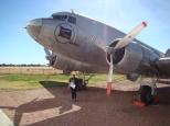 Longreach Tourist Park - Longreach: DC3 At the Qanats museum. It was used as a cargo plane.