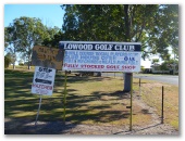 Lowood and District Golf Club - Lowood: Lowood Golf Club welcome sign