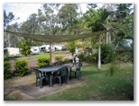 Maaroom Caravan Park - Maaroom: Shady area for coffee and food
