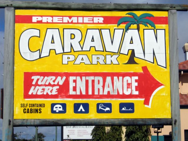 Premier Caravan Park - Mackay: Premier Caravan Park welcome sign