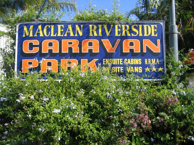 Maclean Riverside Caravan Park - Maclean: Maclean Riverside Caravan Park welcome sign