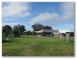 Maffra Golf Club RV Park - Maffra: View of powered sites with Clubhouse in the background.