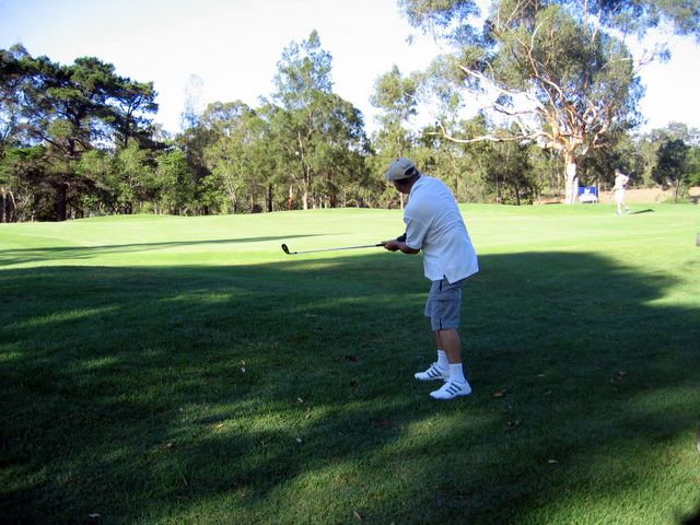 Easts Leisure and Golf Course - Maitland: Approach to the Green on Hole 3