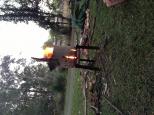 Weeroona Holiday Park - Manning Point: Warm fire