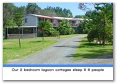 Weeroona Holiday Park - Manning Point: The 2 bedroom lagoon cottages sleep 5-6 people.