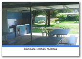 Weeroona Holiday Park - Manning Point: Campers kitchen facilities.