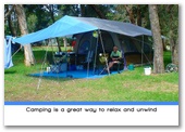 Weeroona Holiday Park - Manning Point: Camping is a great way to relax and unwind.