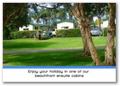 Weeroona Holiday Park - Manning Point: Enjoy your holiday in one of the beachfront ensuite cabins