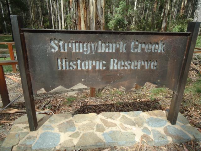 High Country Holiday Park - Mansfield: Stringybark Creek picnic area. Site of the Kelly Gang shootout with police 26 October 1878. 