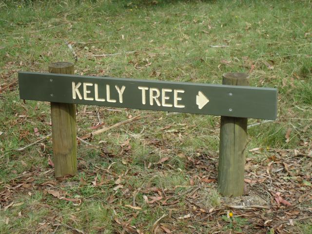 Mansfield Lakeside Ski Village - Mansfield: Sign to the Kelly tree.