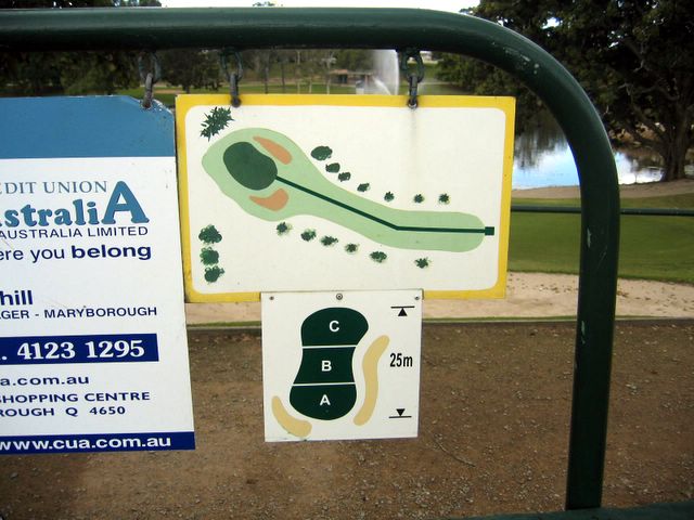 Maryborough Golf Course - Maryborough: Layout Hole 10: Par 5, 476 meters
