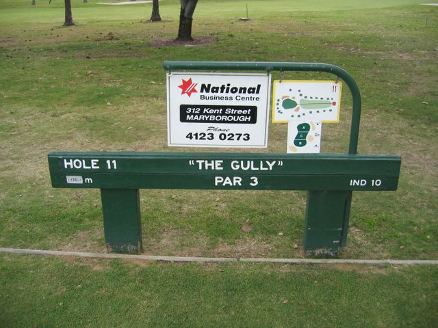 Maryborough Golf Course - Maryborough: Layout Hole 11: Par 3, 168 meters