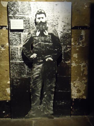 Melbourne BIG4 Holiday Park - Melbourne: Large picture of Ned Kelly as he looked the day before his exucution, 10th Nov 1880. Old Melb Gaol