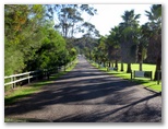 Sapphire Valley Caravan Park - Merimbula: Entrance to the park which is a long way back from the highway.