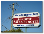 Merredin Caravan Park and Av A Rest Village - Merredin: Welcome sign
