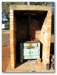 The Old School Camping & Caravan Park - Merriwagga: Old fuel stove for cooking and warmth in the camping area