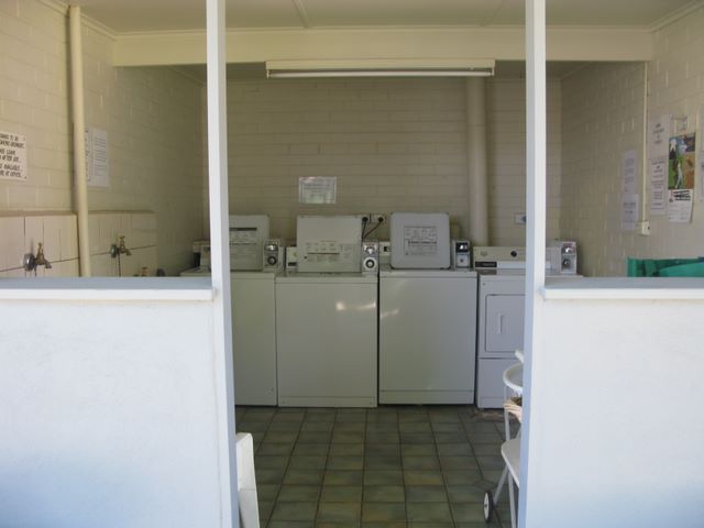 Calder Tourist Park - Mildura: Interior of laundry
