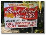 Dunk Island View Caravan Park - Mission Beach: Dunk Island View Van Park welcome sign