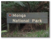 Monga National Park - Braidwood: Monga National Park welcome sign