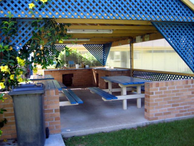 Moonee Beach Holiday Park 2005 - Moonee Beach: Camp Kitchen and BBQ area.