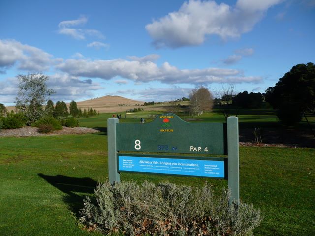 Moss Vale Golf Course - Moss Vale: Hole 8 - Par 4 373 metres.  Delightful rural views in the background