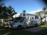 BIG4 Capricorn Palms Holiday Village - Mulambin Beach: comfortable sites with slab and TV point suitable for larger rigs