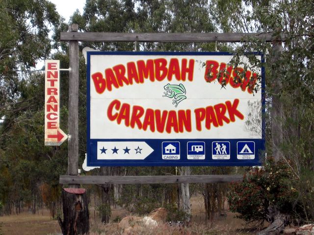 Barambah Bush Caravan Park - Murgon: Barambah Bush Caravan Park welcome sign