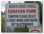 Murgon Caravan Park - Murgon: Murgon Caravan Park welcome sign