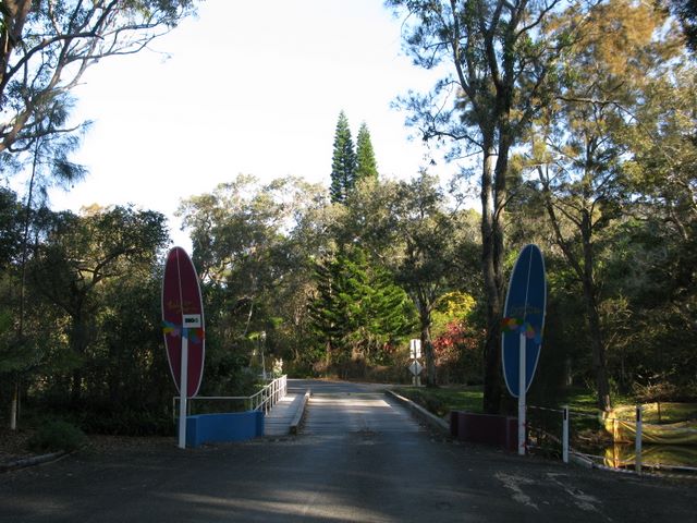 BIG4 Nambucca Beach Holiday Park - Nambucca Heads: You leave the park by way of this charming timber bridge