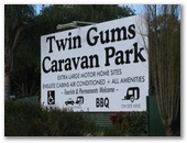 Twin Gums Caravan Park - Nanango: Welcome sign