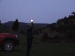 Nangar National Park - Terra Creek - Nangar National Park: This is how you catch the moon,it's not as heavy as I thought.