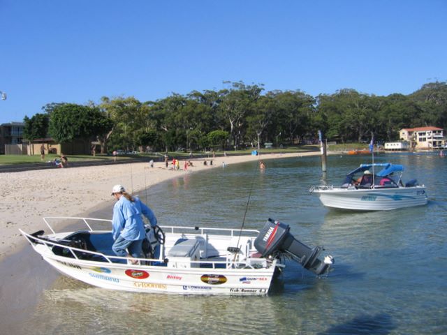 Halifax Holiday Park - Nelson Bay: Safe swimming beach at Nelson Bay