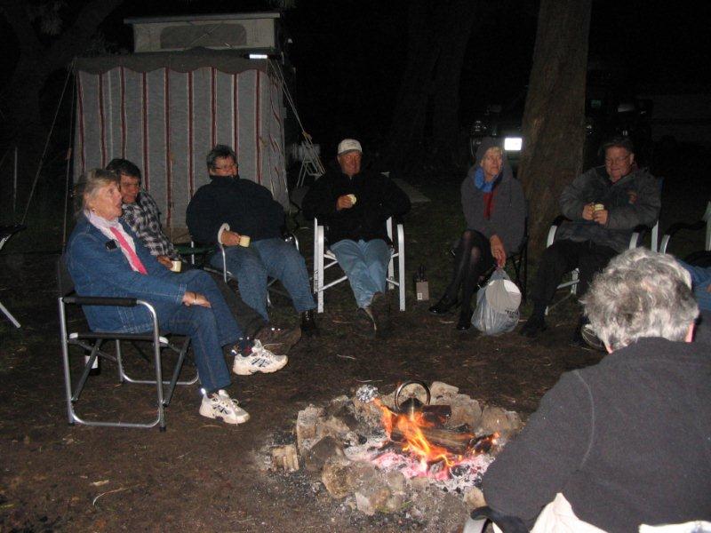 Parry Beach Camp Area - Parryville: Around the campfire