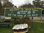 Nowa Nowa Camping and Caravan Park - Nowa Nowa: Welcome sign.