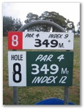 Oberon Golf Course - Oberon: Hole 8: Par 4, 349 metres