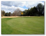Duntryleague Golf Course - Orange: Green on Hole 2 looking back along fairway