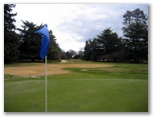 Duntryleague Golf Course - Orange: Green on Hole 7 looking back along fairway