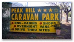 Peak Hill Caravan Park - Peak Hill: Peak Hill Caravan Park welcome sign