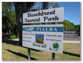Pialba Beachfront Tourist Park - Pialba Hervey Bay: Welcome sign