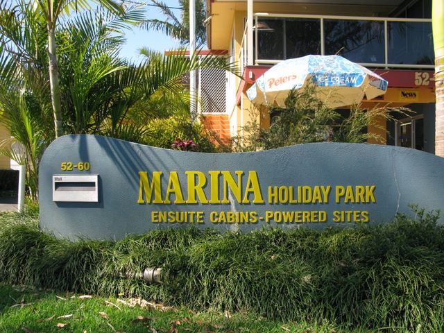 Marina Holiday Park - Port Macquarie: Marina Holiday Park welcome sign