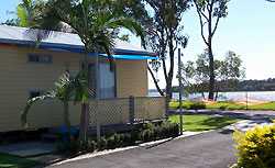 Marina Holiday Park - Port Macquarie: Cabin with water views