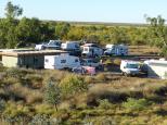 Indee Station Farmstay - Pt Hedland: Our campsite from the hill at Indee Station WA
